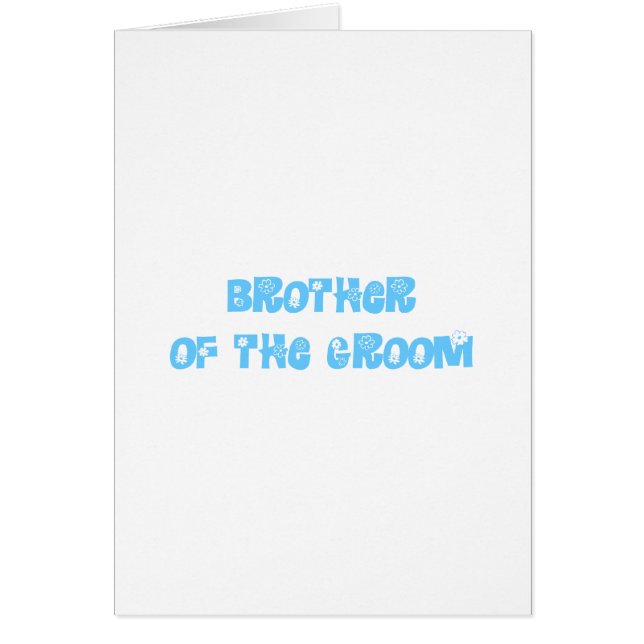 Hermano del Groom (Frente)