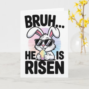 Hermano Él ha Resucitado Tarjeta de Pascua Conejit