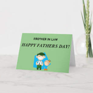 Hermano en    Derecho, feliz tarjeta del día del p