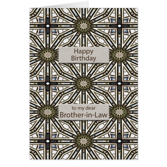 Hermano en la ley Cumpleaños Resumen Diseño Mandal (Frente)