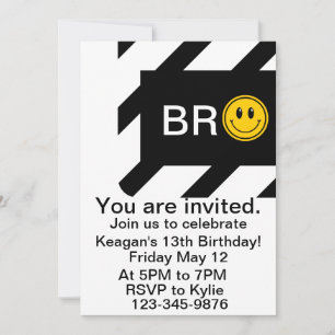 Hermano es mi cumpleaños, invitación a fiesta de c