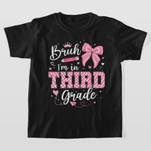 Hermano, estoy en tercer grado Camiseta para niños