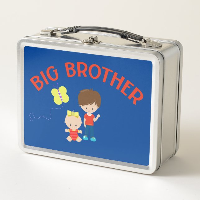 Hermano grande con hermana bebé personalizado (Anverso)