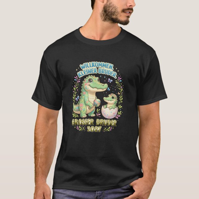Hermano mayor 2027 Camiseta de hermanos cocodrilo (Anverso)