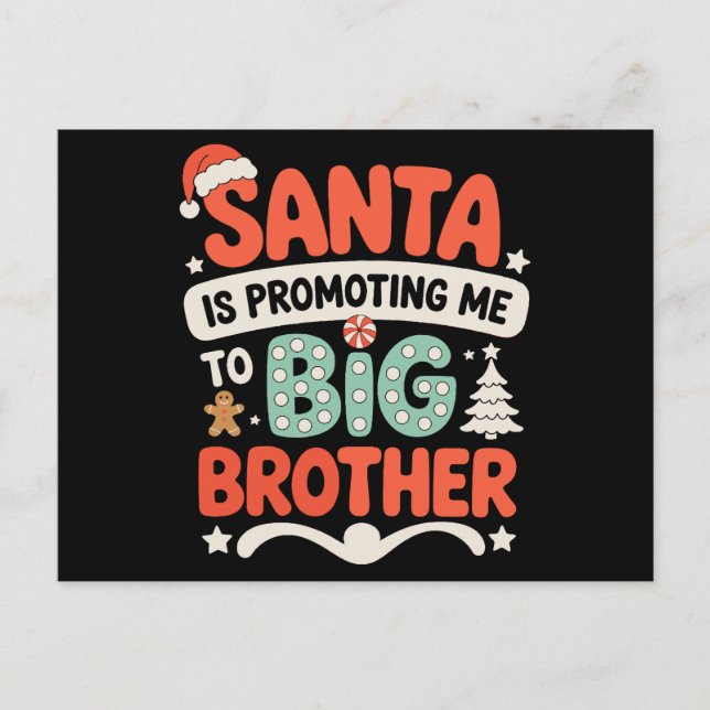 Hermano Mayor Gorro de Santa Anuncio de Navidad Xm (Anverso)