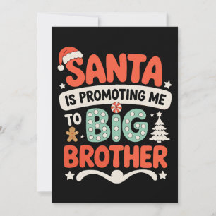 Hermano Mayor Gorro de Santa Anuncio de Navidad Xm