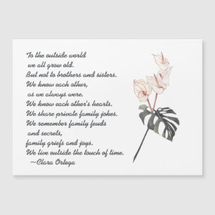 Hermano o hermana Poema sentimental Negro y Rosa