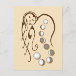 Hermano Owl : Tarjeta postal de la hermana luna