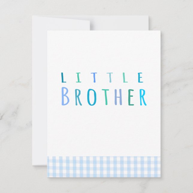 Hermano pequeño en azul (Anverso)