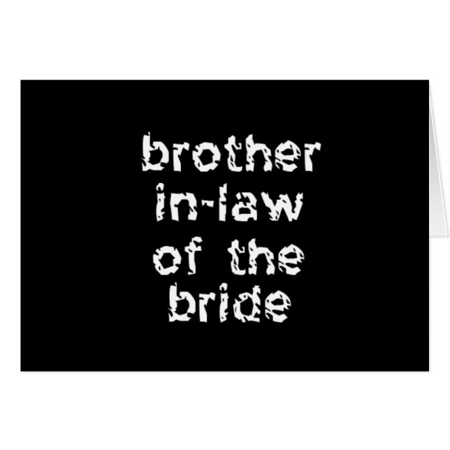 Hermano suegra de la novia (Anverso (Horizontal))