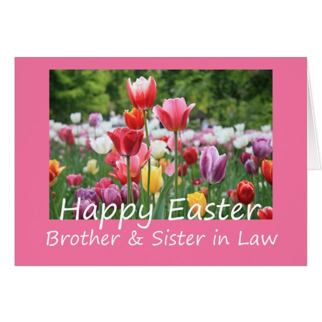 Hermano y Esposa Feliz Pascua (Anverso (Horizontal))