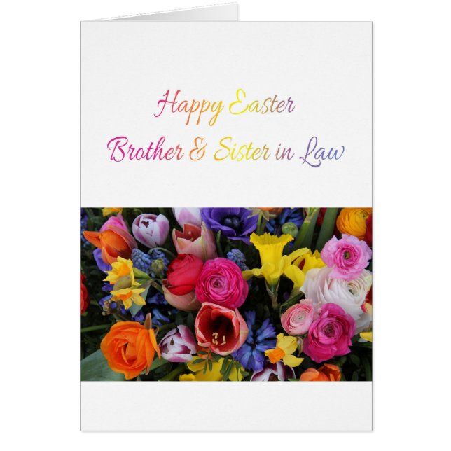 Hermano y Esposa Feliz Pascua (Frente)