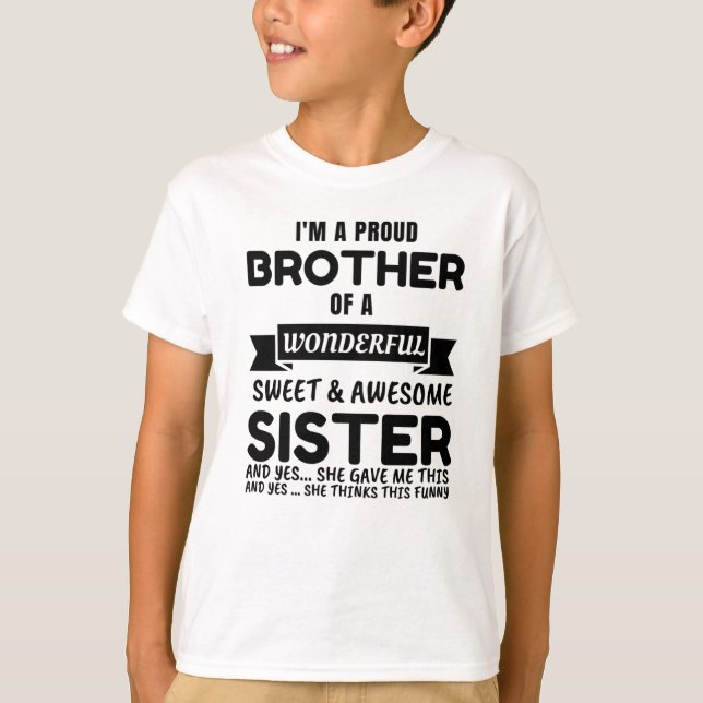 Hermano Y Su Impresionante Hermana Camiseta (Anverso)