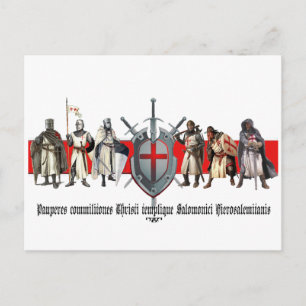 hermanos de templario tarjeta postal simplemente
