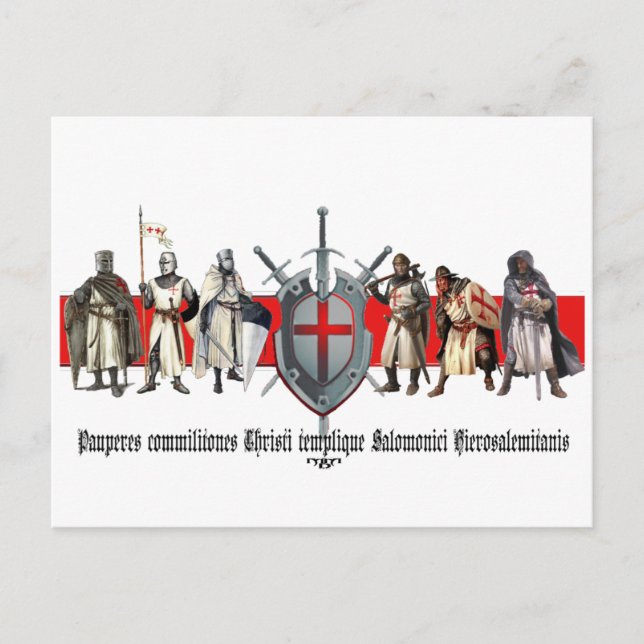 hermanos de templario tarjeta postal simplemente (Anverso)