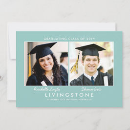 Hermanos Dos Invitaciones de Graduación de Foto