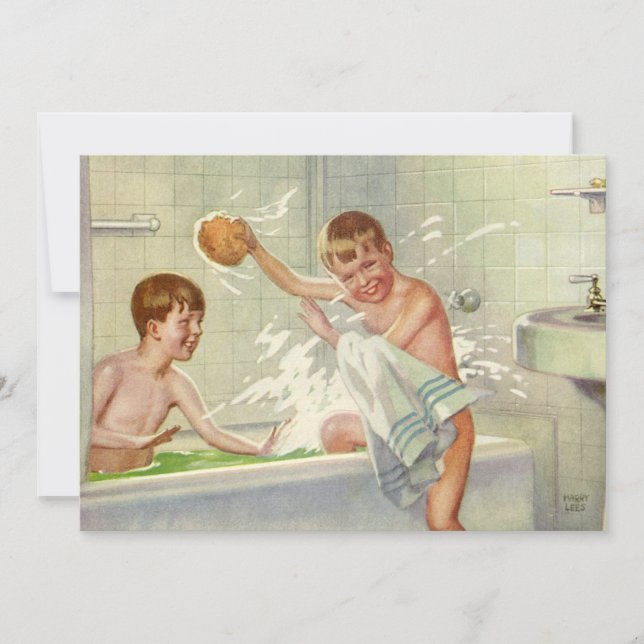 Hermanos, niños y niños de la época, chisporrotean (Anverso)