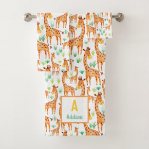 Hermosa acuarela Giraffe Animal Personalizado