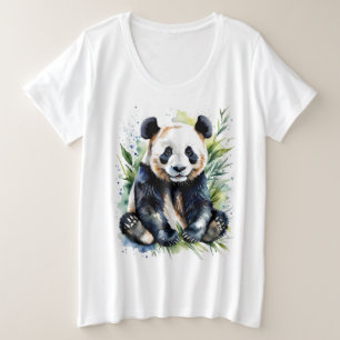 Hermosa acuarela Panda Bear