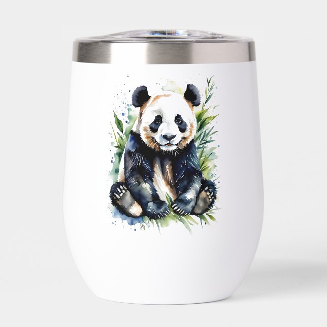Hermosa acuarela Panda Bear (Frente)