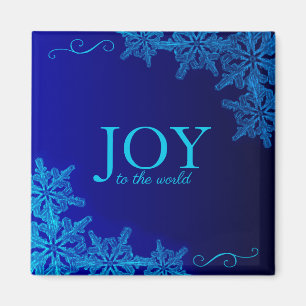 Hermosa alegría azul para el imán mundial del copo