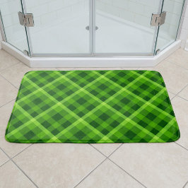 Hermosa Alfombra de Baño Cuadrada Verde Grande