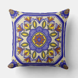 Hermosa almohada al aire libre de mosaico italiano