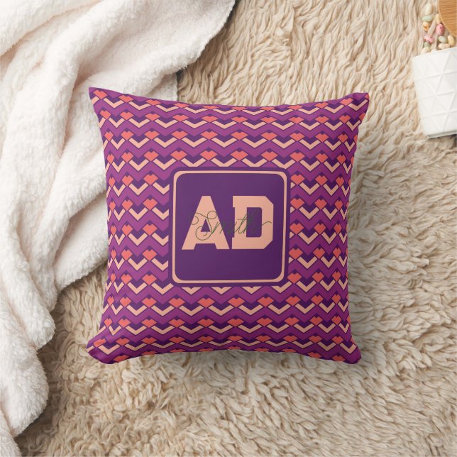 Hermosa Almohada Artesanal Rosa Para Amiga (Manta)