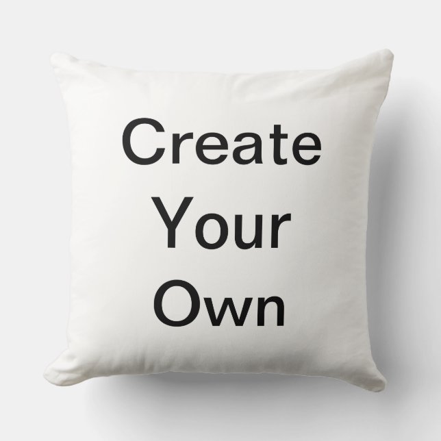 Hermosa Almohada Blanca Tu Imagen Aquí (Anverso)