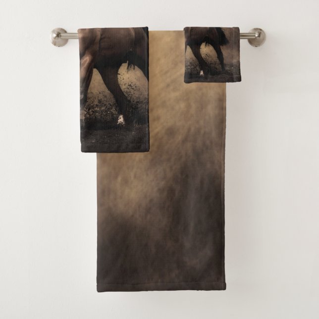 Hermosa almohada de caballo marrón (In situ)