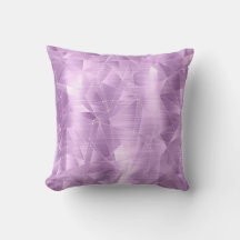 Hermosa almohada de diseño geométrico Lilac de luj