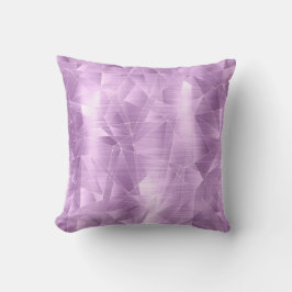 Hermosa almohada de diseño geométrico Lilac de luj