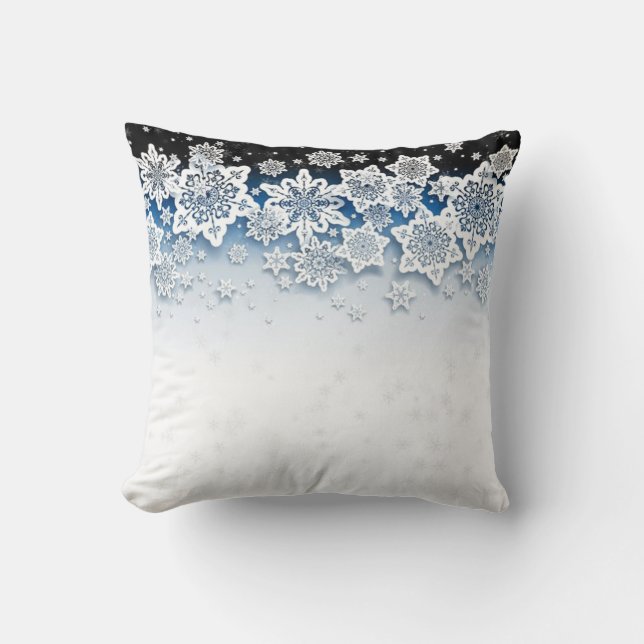 ¡Hermosa almohada de Navidades de invierno! (Anverso)