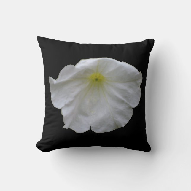 Hermosa almohada de Petunia blanca (Anverso)