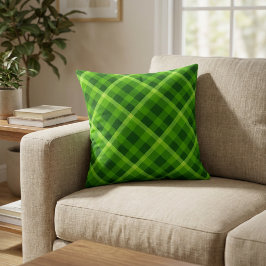 Hermosa Almohada de Tirar de Cuadro Verde de Árbol