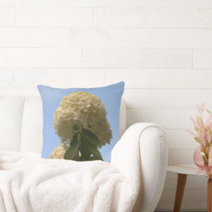 Hermosa Almohada de Tirar Floral de Hortensia de L