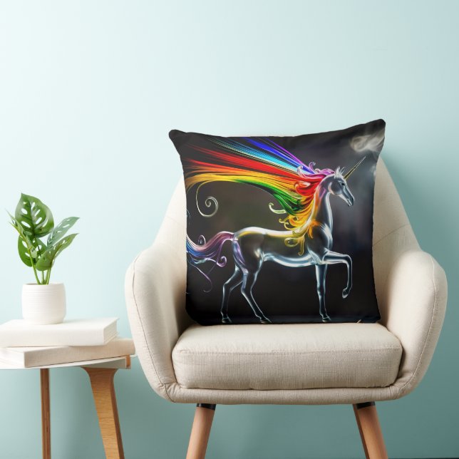 Hermosa Almohada de Unicornio (Silla)