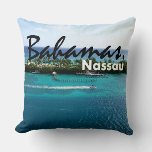 Hermosa almohada decorativa de la costa de Nassau