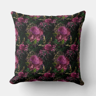 Hermosa almohada floral/de banda invertida