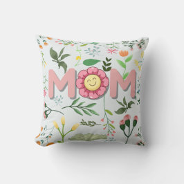Hermosa almohada floral para el Día de la Madre