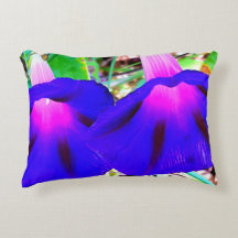 Hermosa Almohada Floral Púrpura