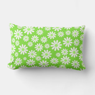 Hermosa almohada floral verde