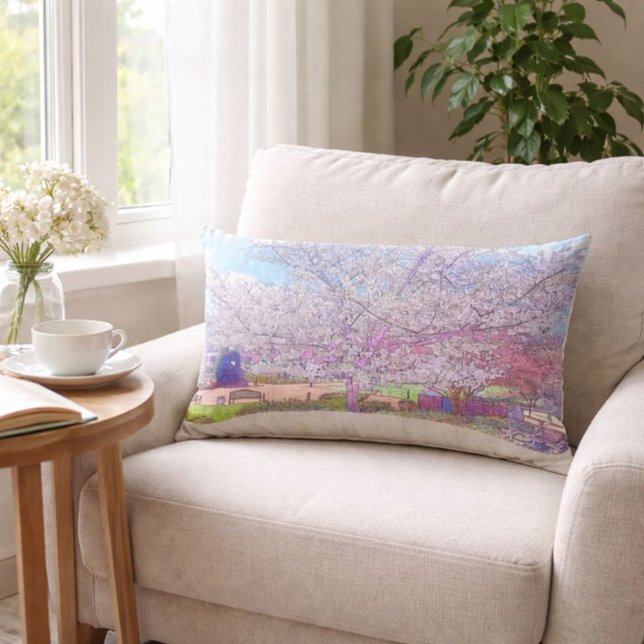 Hermosa almohada lumbar de árbol de dogwood (Subido por el creador)