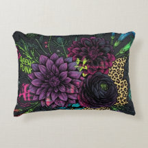 Hermosa almohada Neo-Grunge con morado