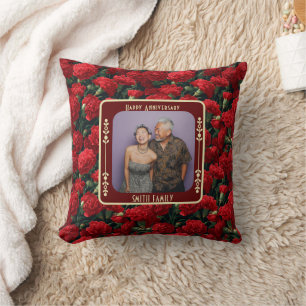 Hermosa almohada para lanzar con motivo del 20 ani