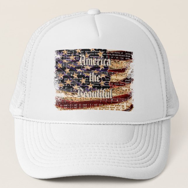 Hermosa América - Gorra Patriótico de la Guerra Mu (Anverso)