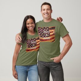Hermosa América, Olivo, Camiseta Patriótica para H