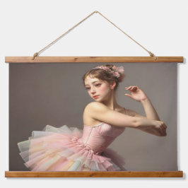 Hermosa bailarina con dulces colores Tapiz