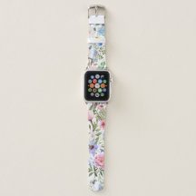 Hermosa banda de reloj Apple floral 42mm/44mm