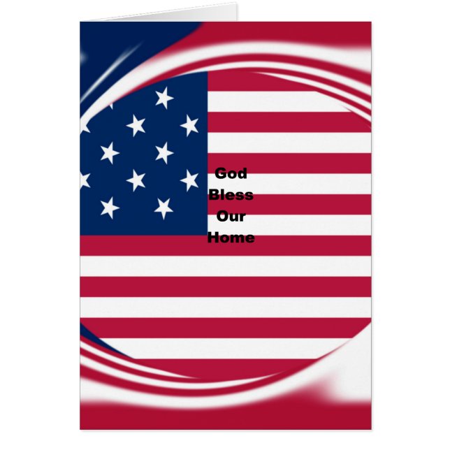 Hermosa bandera de Estados Unidos Dios bendiga nue (Frente)